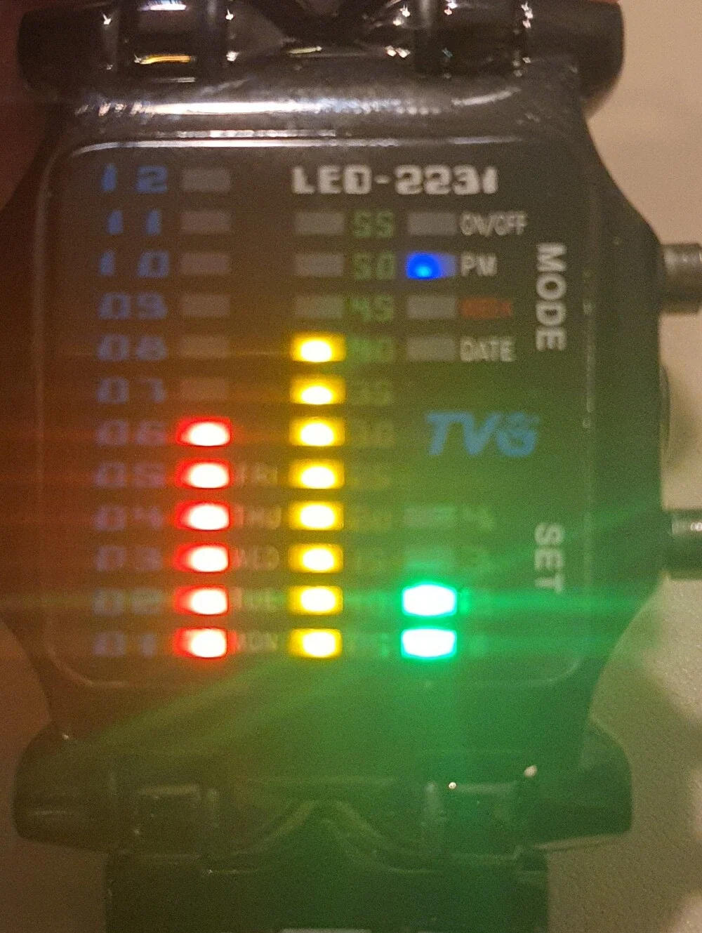 10/$20 TVG LED-2231 Multi-Color Display Men's Watch